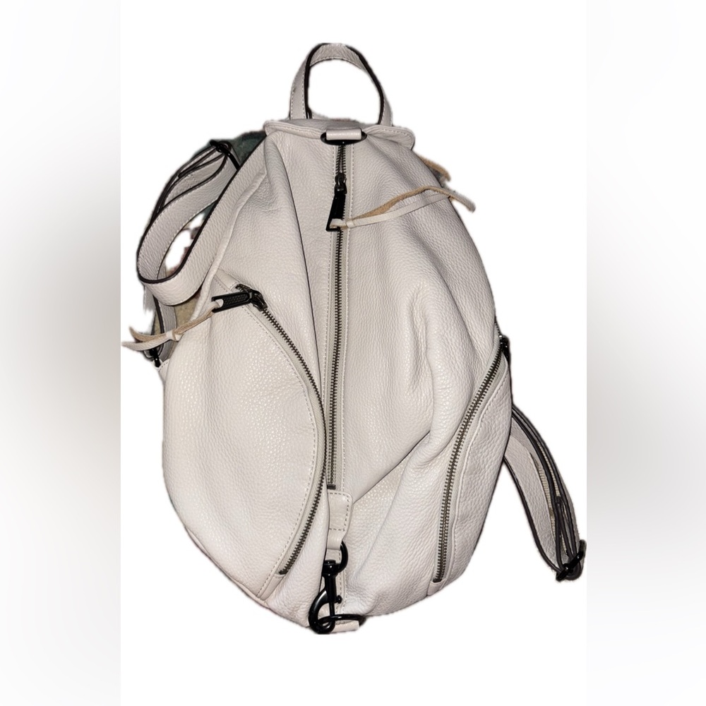 Rebecca Minkoff White Leather Backpack